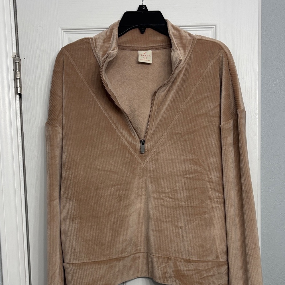 Tan Corduroy Pullover